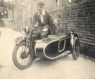 Motorbike and sidecar